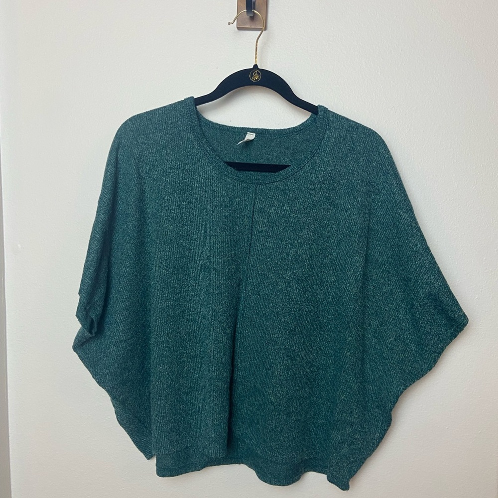 MTS Emerald Green Poncho Sweater